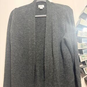 Dark Grey Open Cardigan Size L